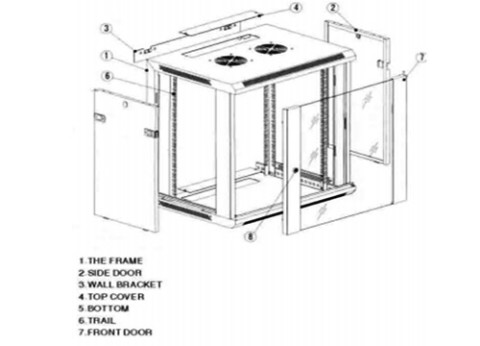ארונות תקשורת | ארון תקשורת 6U