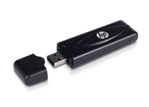מתאם רשת אלחוטית HP 802.11n USB