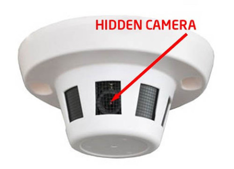 מצלמת אבטחה נסתרת גלאי