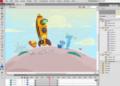 תוכנה לעריכת פלאש Adobe Flash Professional