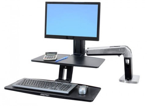 עמדת עבודה עמידה ישיבה מתכווננת WorkFit-A