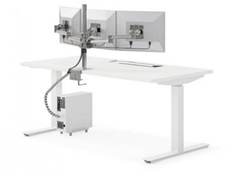 שולחן עמידה ישיבה ארגונומי עם גובה מתכוונן