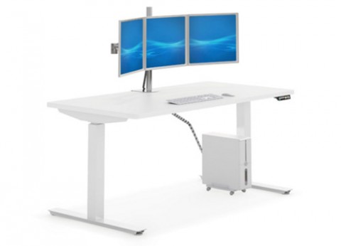 שולחן עמידה ישיבה ארגונומי עם גובה מתכוונן