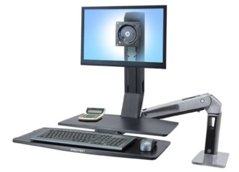 זרוע ארגונומית משולבת משטח מתכוונן WorkFit-A