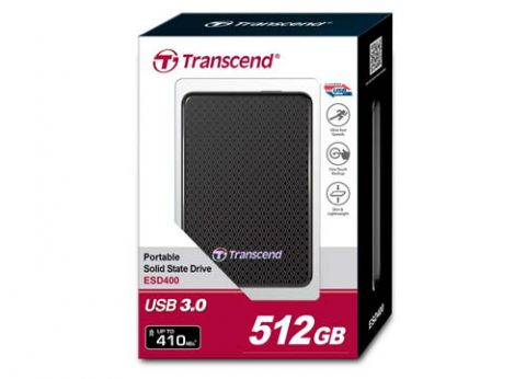 כונן קשיח חיצוני נייד Transcend ESD400 SSD 512GB